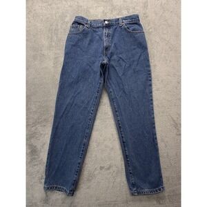 Levis‎ 550 Jeans Womens 12 Short Blue Relaxed Fit Tapered Leg 100% Cotton Denim